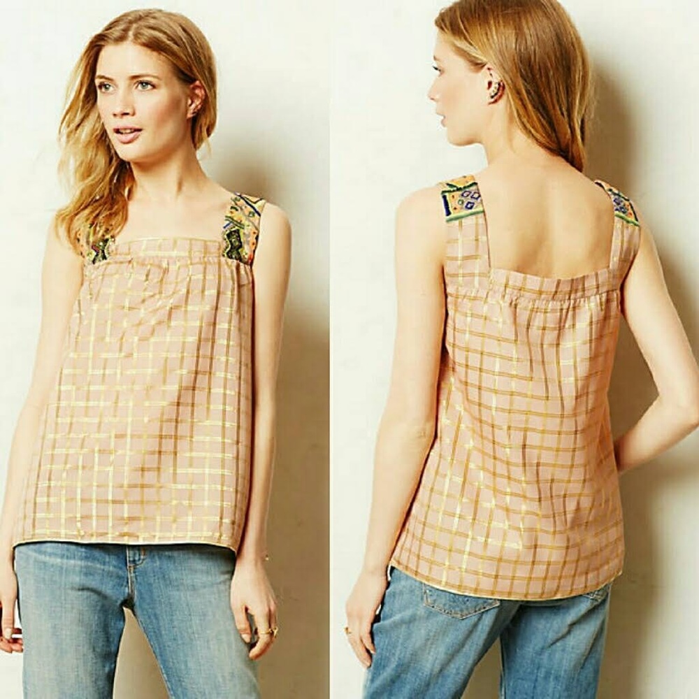 Vineet Bahl Sunlight Hours Embroidered Tank Top